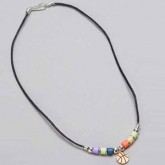 Basketball-Multi-Bead-Necklace