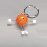 basketball-smile-face-keychain