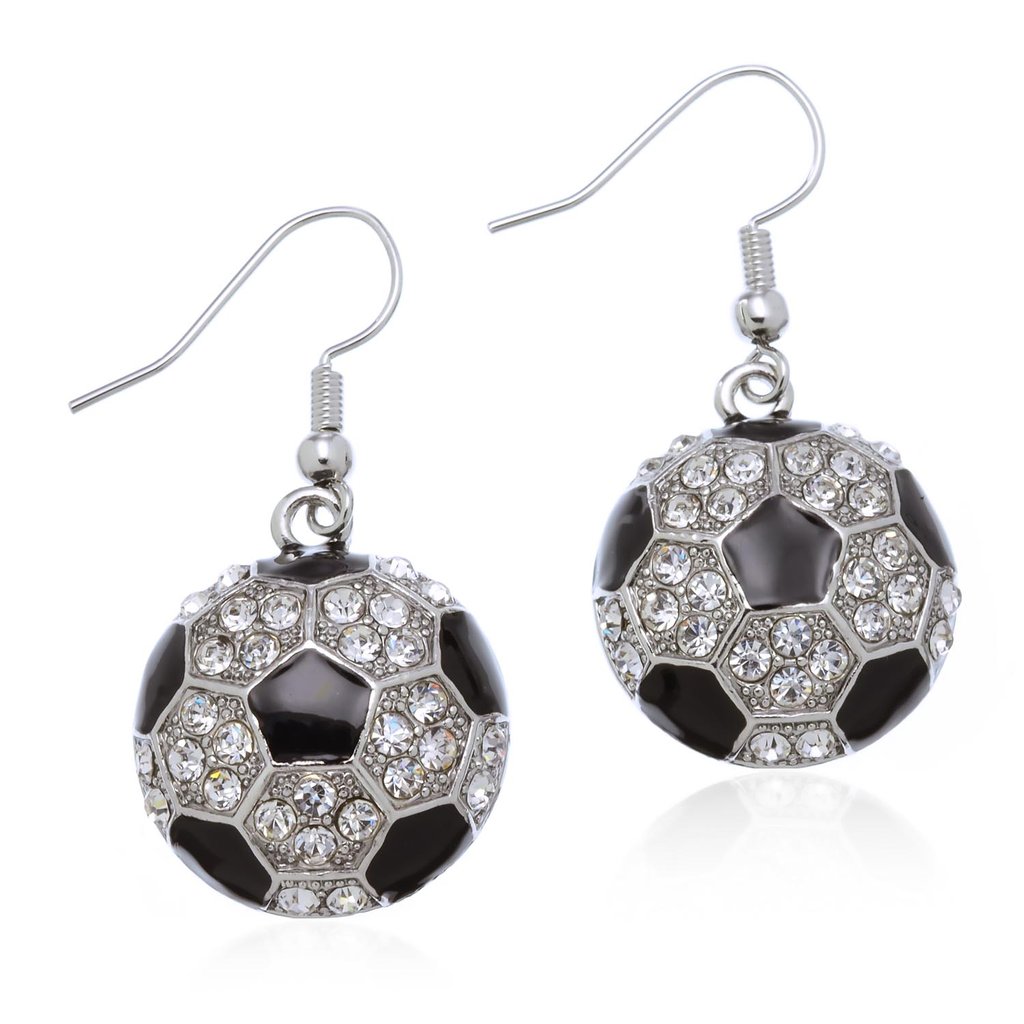 Earring – Bling Soccer Ball | Soccer Stuff & More