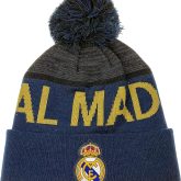 Real Madrid Cuff Pom Beanie Color Blue Official Licensed