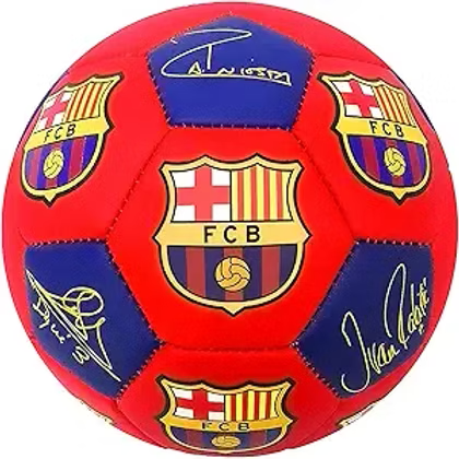 FC Barcelona Size 2 Autograph Ball Red/Navy