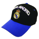 Real Madrid Cap Black/Blue - Adjustable Fit - Authentic - Embroidered Detail