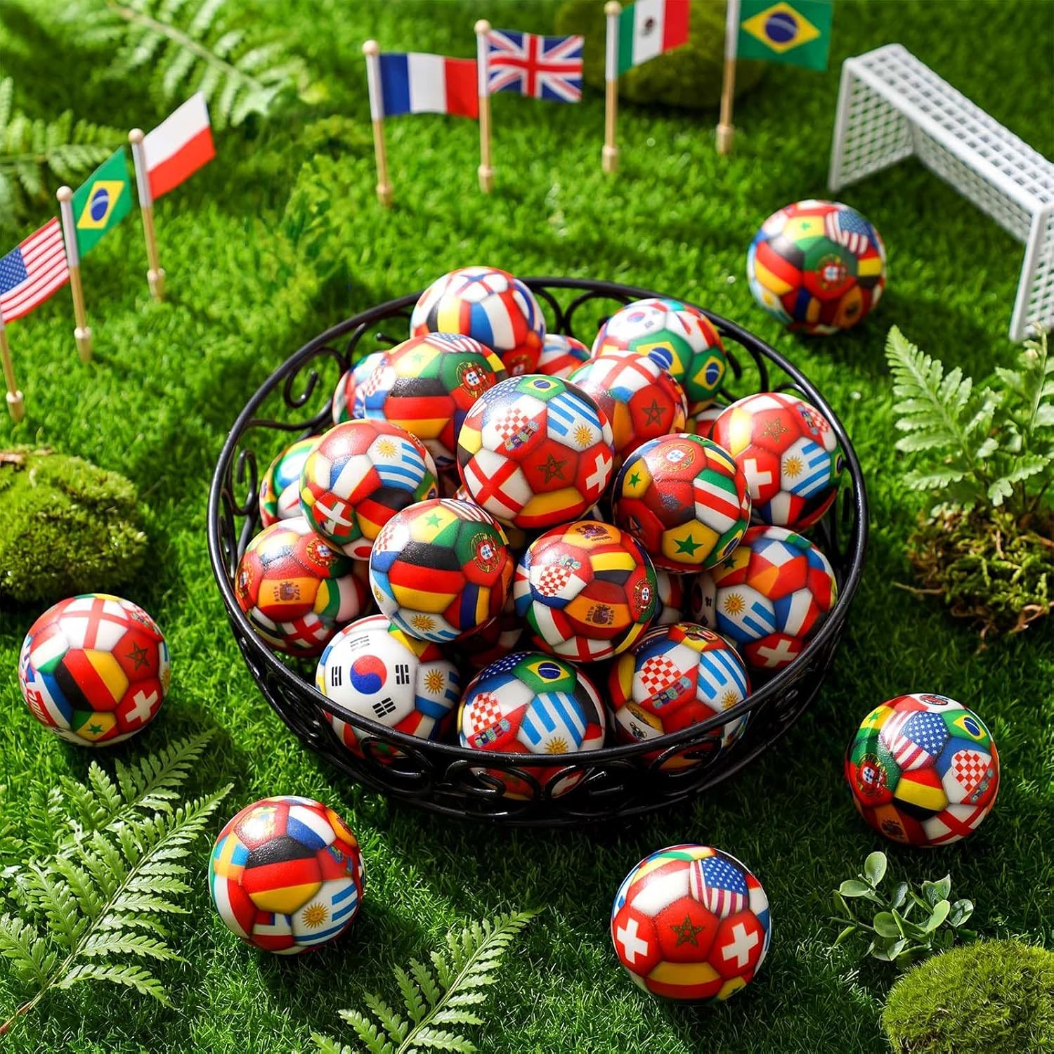 Soccer Flag Stress Ball