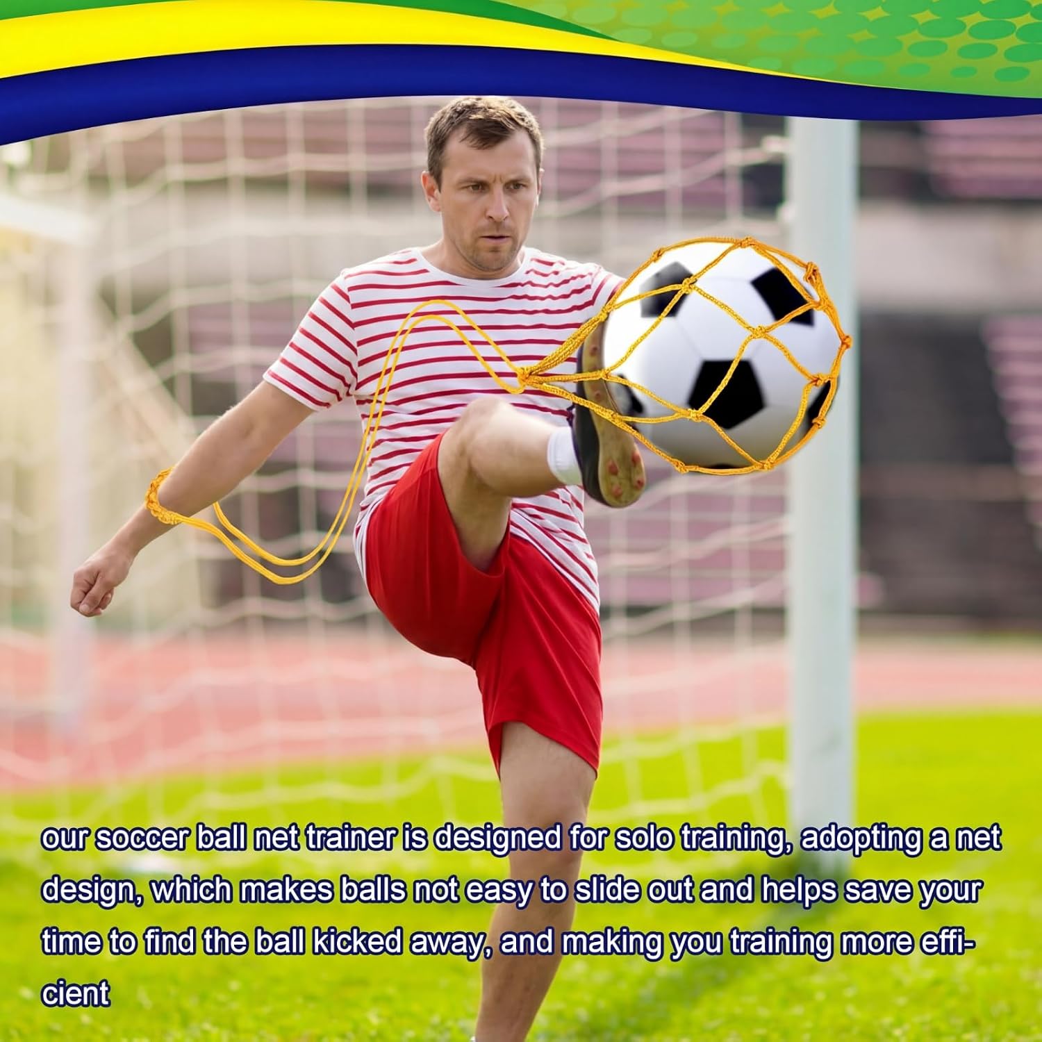 Soccer Kick Trainer with Rebound Net - Image 2
