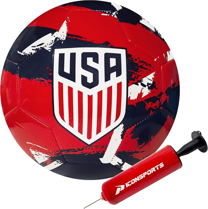 US Soccer Size 5 Ball Red/White/Blue